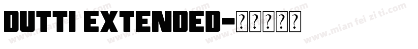 Dutti Extended字体转换